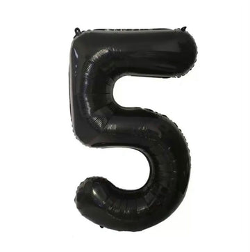 בלון ספרה 5 בגודל 34 אינץ בצבע שחור